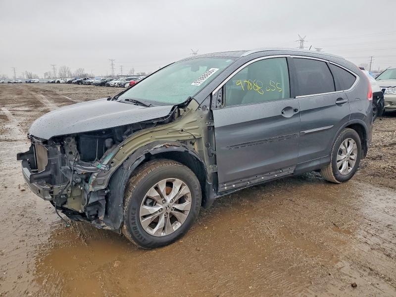 HONDA CR-V EXL 2013 with VIN 2HKRM4H71DH604850 - Photo from auction