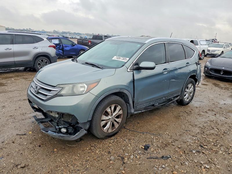 HONDA CR-V EX-L 2012 with VIN 5J6RM3H7XCL010160 - Photo from auction