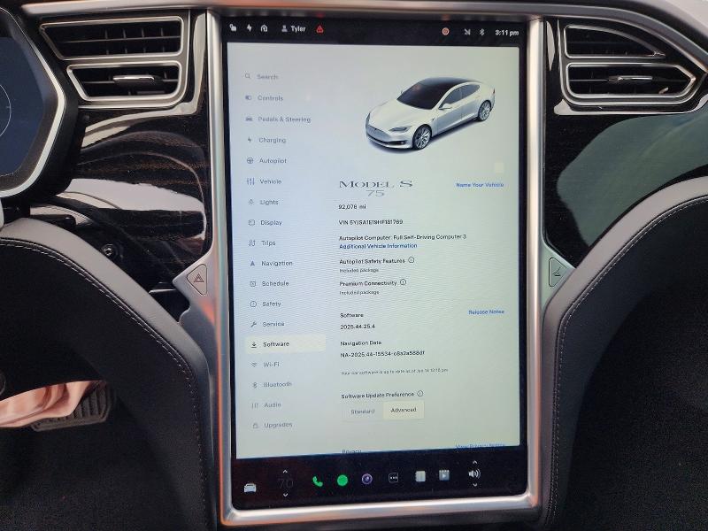 Photo 9 from auction – 2017 TESLA MODEL S with VIN 5YJSA1E19HF181769