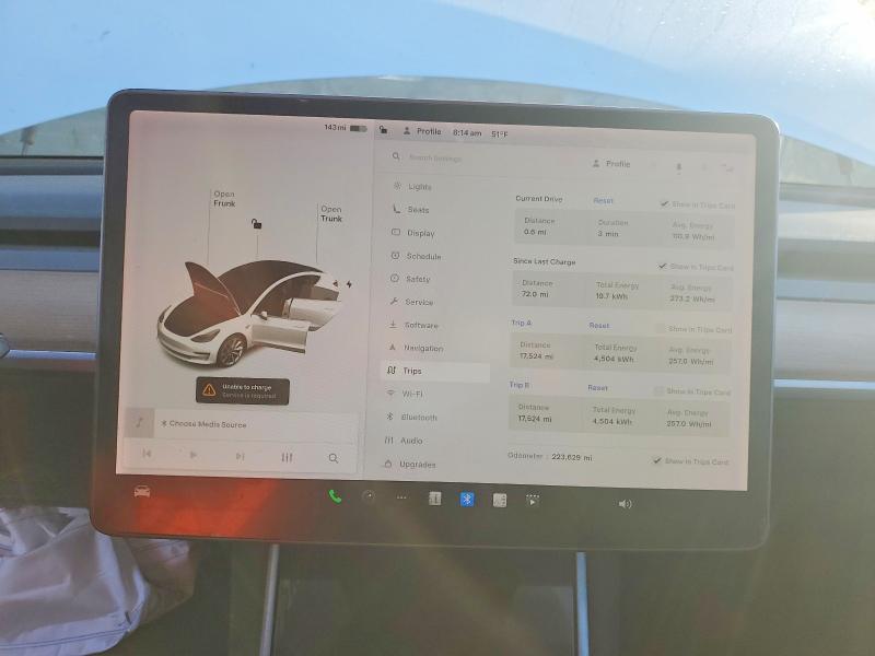 Photo 9 from auction – 2020 TESLA MODEL 3 with VIN 5YJ3E1EB1LF741584
