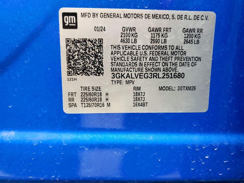 Photo 14 from auction – 2024 GMC TERRAIN with VIN 3GKALVEG3RL251680