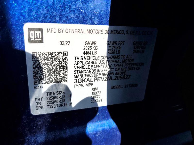 Photo 14 from auction – 2022 GMC TERRAIN SL with VIN 3GKALPEV2NL205827