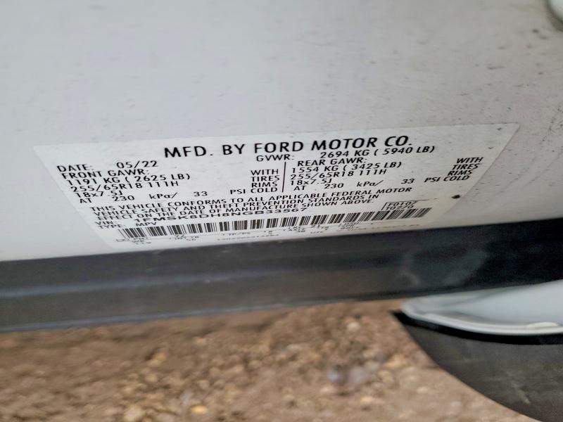 Photo 14 from auction – 2022 FORD EXPLORER with VIN 1FMSK8DH8NGB33567