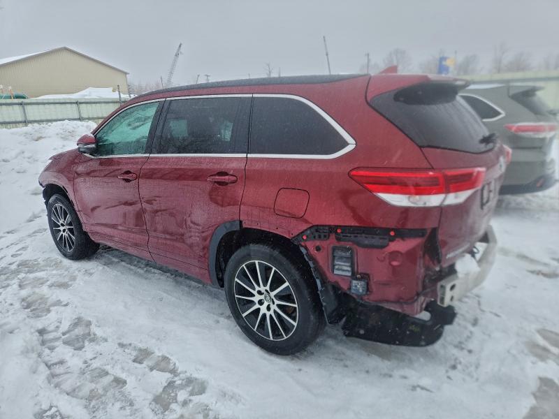 Photo 2 from auction – 2018 TOYOTA HIGHLANDER with VIN 5TDJZRFH2JS803077