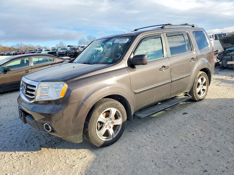 HONDA PILOT EXLN 2013 with VIN 5FNYF4H73DB003184 - Photo from auction
