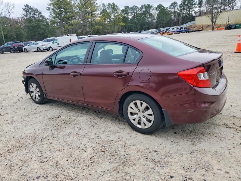 Photo 2 from auction – 2012 HONDA CIVIC with VIN 19XFB2F50CE062321
