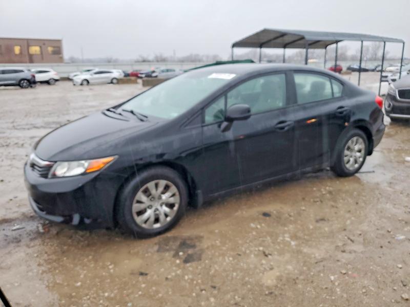 HONDA CIVIC LX 2012 with VIN 19XFB2F51CE039937 - Photo from auction