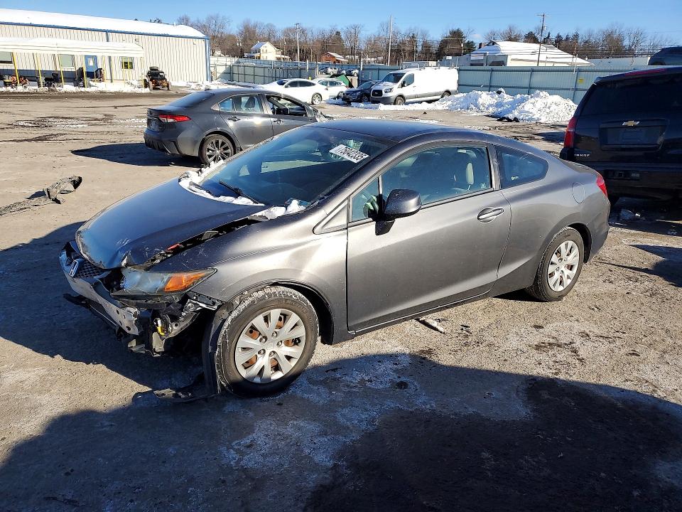HONDA CIVIC LX 2012 with VIN 2HGFG3B53CH551590 - Photo from auction