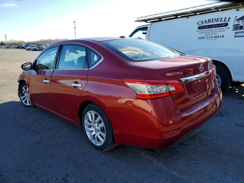Photo 2 from auction – 2013 NISSAN SENTRA S with VIN 3N1AB7AP9DL625074