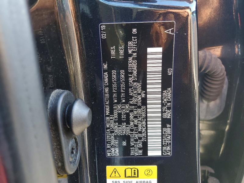 Photo 14 from auction – 2019 LEXUS RX 350 BAS with VIN 2T2BZMCA8KC189320
