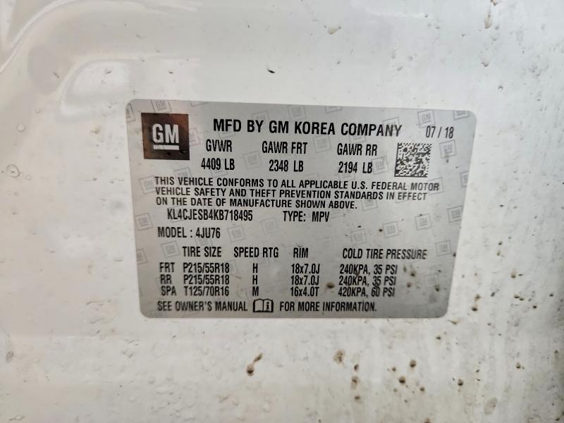 Photo 14 from auction – 2019 BUICK ENCORE PRE with VIN KL4CJESB4KB718495