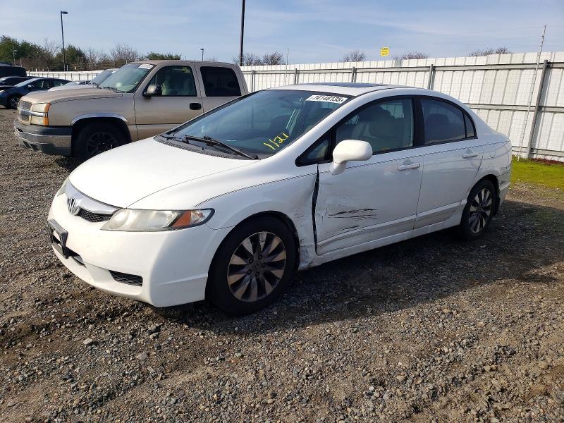 HONDA CIVIC EXL 2010 with VIN 19XFA1F95AE063591 - Photo from auction