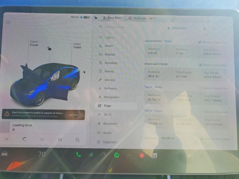 Photo 9 from auction – 2020 TESLA MODEL Y with VIN 5YJYGDEF7LF037846