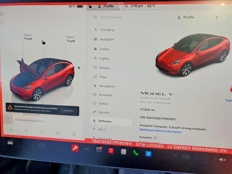 Photo 9 from auction – 2023 TESLA MODEL Y with VIN 7SAYGDEE7PF601611