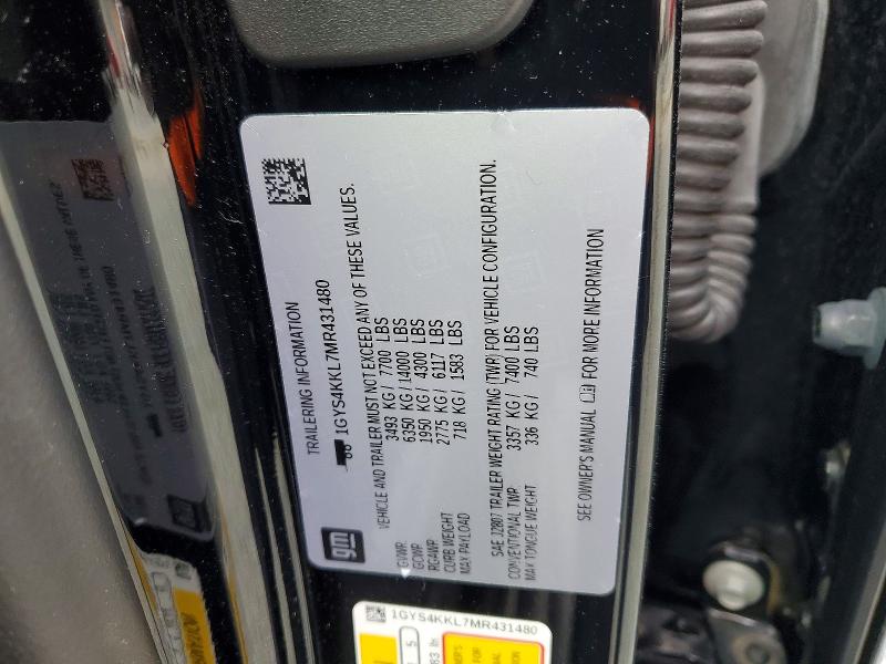 Photo 14 from auction – 2021 CADILLAC ESCALADE E with VIN 1GYS4KKL7MR431480
