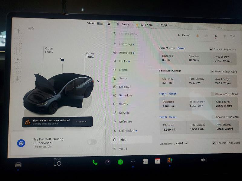 Photo 9 from auction – 2025 TESLA MODEL 3 with VIN 5YJ3E1EA8SF027618