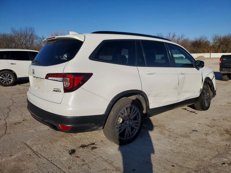 Photo 3 from auction – 2022 HONDA PILOT SPOR with VIN 5FNYF6H3XNB049606