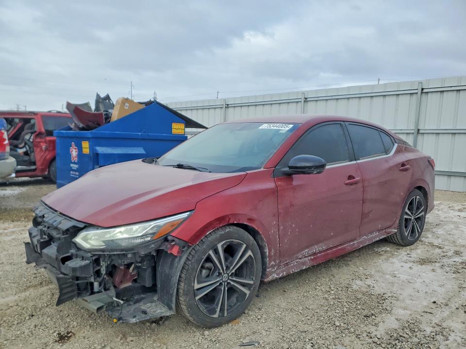 NISSAN SENTRA SR 2020 with VIN 3N1AB8DV2LY291441 - Photo from auction