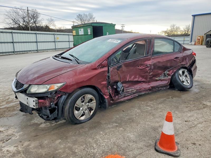 HONDA CIVIC LX 2013 with VIN 19XFB2F53DE024048 - Photo from auction