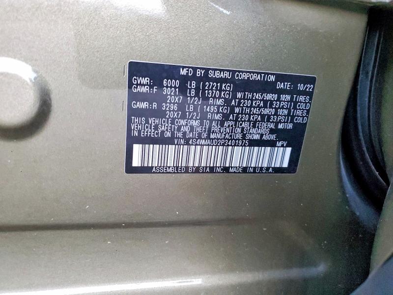 Photo 14 from auction – 2023 SUBARU ASCENT LIM with VIN 4S4WMAUD2P3401975