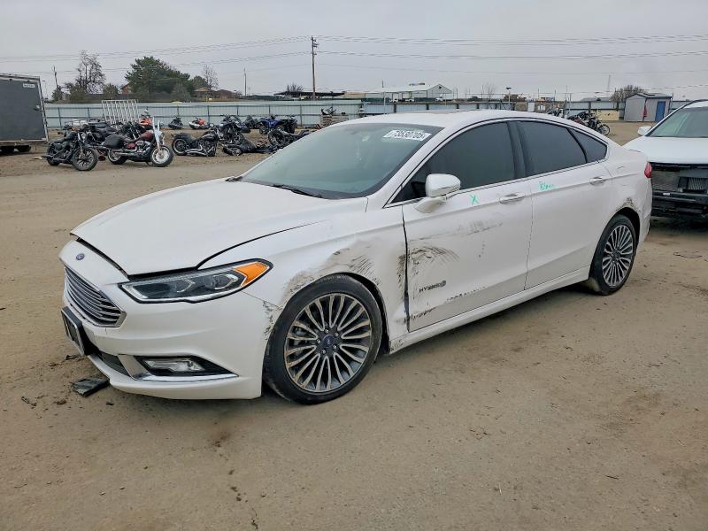 FORD FUSION TIT 2018 with VIN 3FA6P0RU2JR167947 - Photo from auction