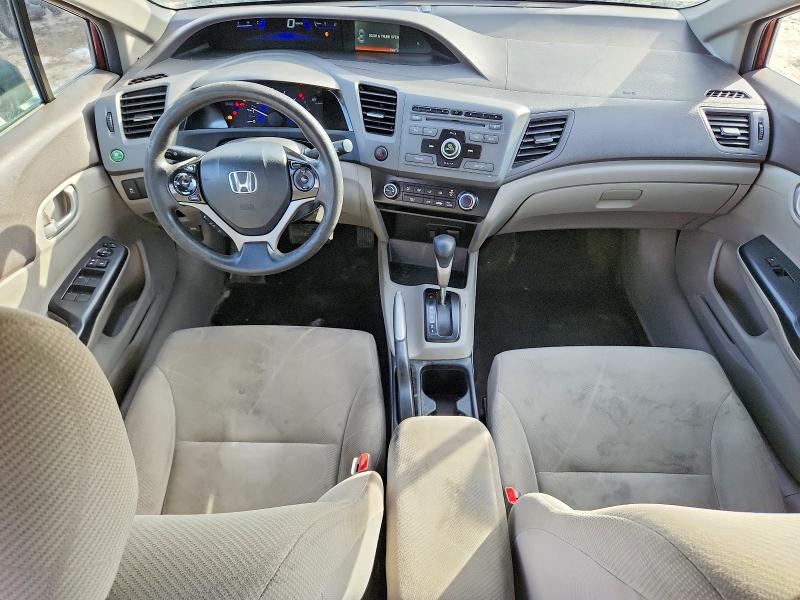 Photo 8 from auction – 2012 HONDA CIVIC LX with VIN 2HGFB2F47CH062152