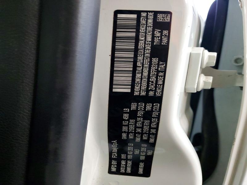 Photo 14 from auction – 2015 JEEP RENEGADE S with VIN ZACCJBAT5FPB31085
