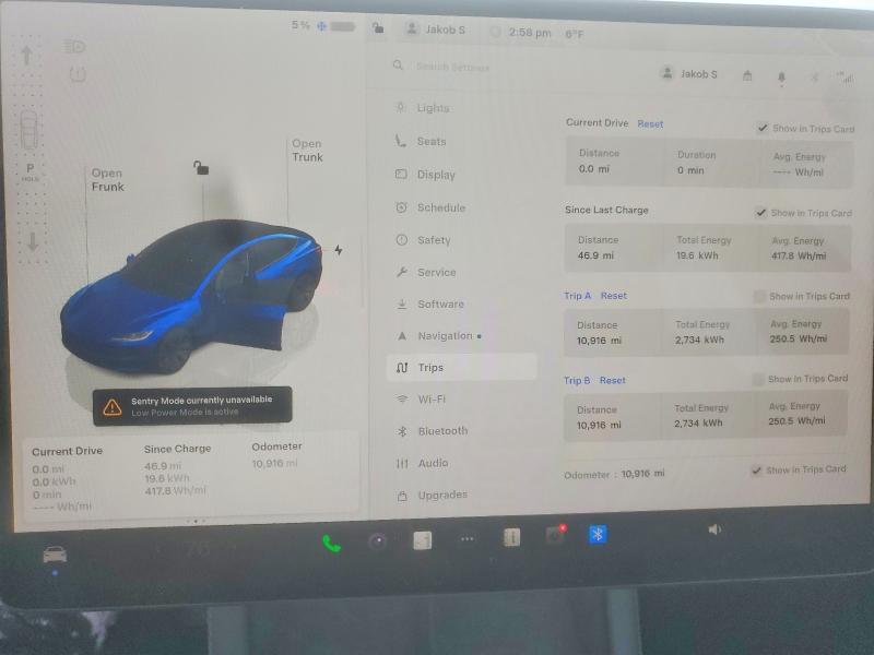 Photo 9 from auction – 2024 TESLA MODEL 3 with VIN 5YJ3E1EB2RF796232