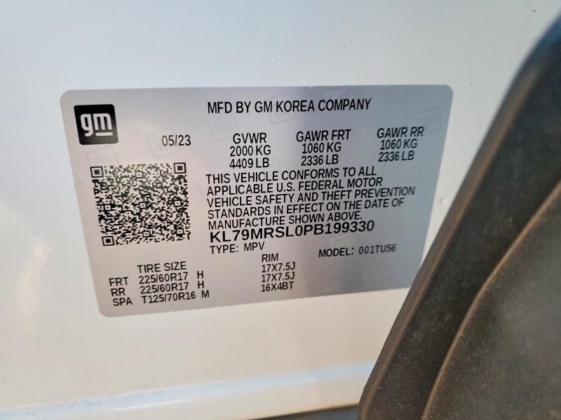 Photo 14 from auction – 2023 CHEVROLET TRAILBLAZE with VIN KL79MRSL0PB199330