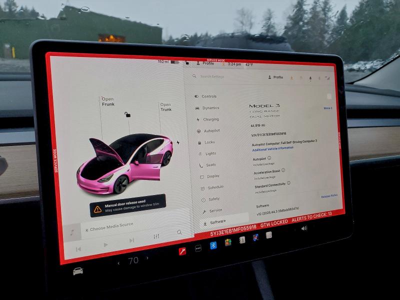 Photo 9 from auction – 2021 TESLA MODEL 3 with VIN 5YJ3E1EB1MF055918