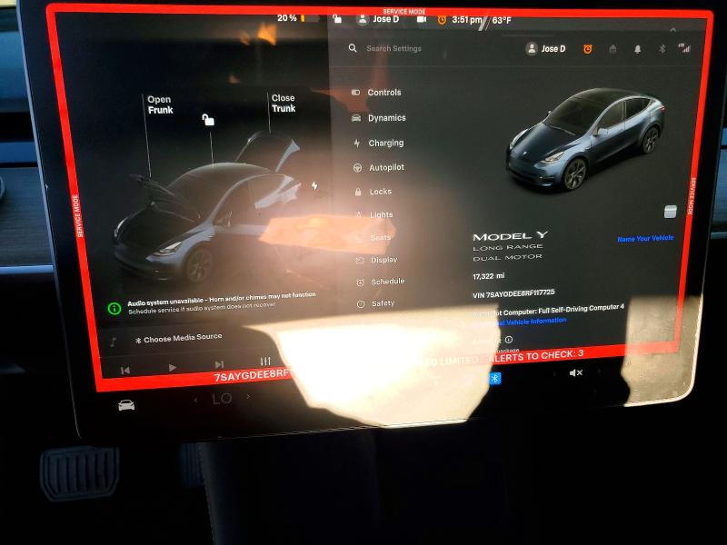 Photo 9 from auction – 2024 TESLA MODEL Y with VIN 7SAYGDEE8RF117725