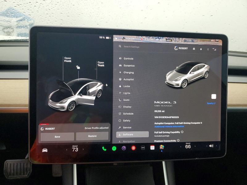 Photo 9 from auction – 2018 TESLA MODEL 3 with VIN 5YJ3E1EA4JF162223