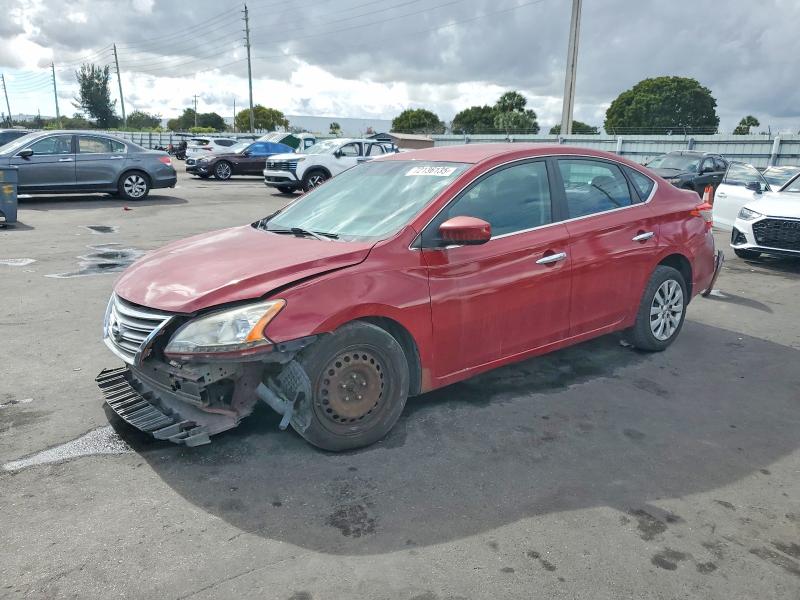 NISSAN SENTRA S 2013 with VIN 3N1AB7AP5DL731263 - Photo from auction