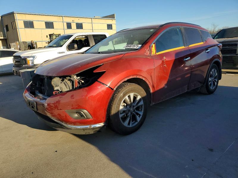 NISSAN MURANO S 2016 with VIN 5N1AZ2MGXGN166368 - Photo from auction