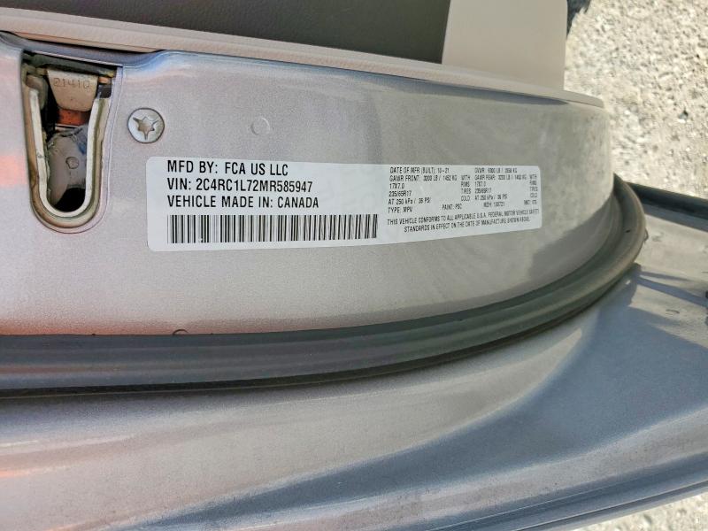 Photo 14 from auction – 2021 CHRYSLER PACIFICA with VIN 2C4RC1L72MR585947