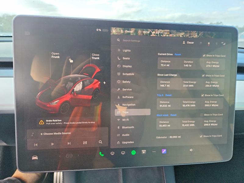Photo 9 from auction – 2021 TESLA MODEL Y with VIN 5YJYGDEF8MF272077