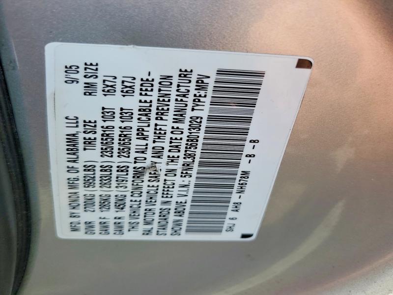Photo 14 from auction – 2006 HONDA ODYSSEY EX with VIN 5FNRL38756B013029