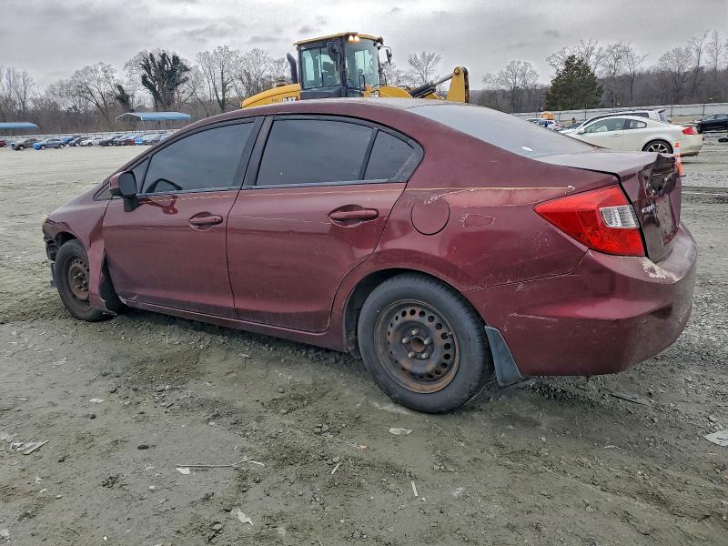 Photo 2 from auction – 2012 HONDA CIVIC LX with VIN 19XFB2F56CE093024
