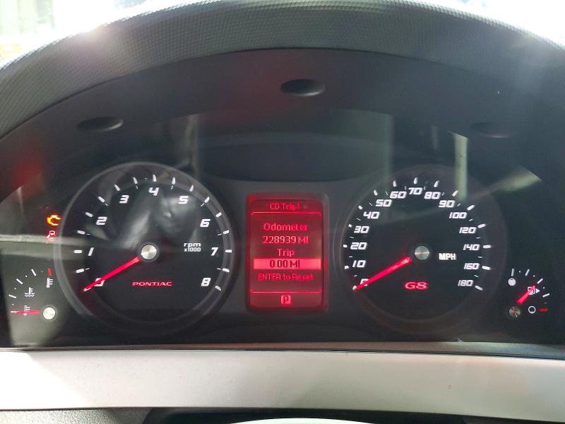 Photo 9 from auction – 2008 PONTIAC G8 with VIN 6G2ER57778L122948