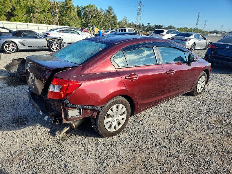 Photo 3 from auction – 2012 HONDA CIVIC LX with VIN 19XFB2F5XCE334700
