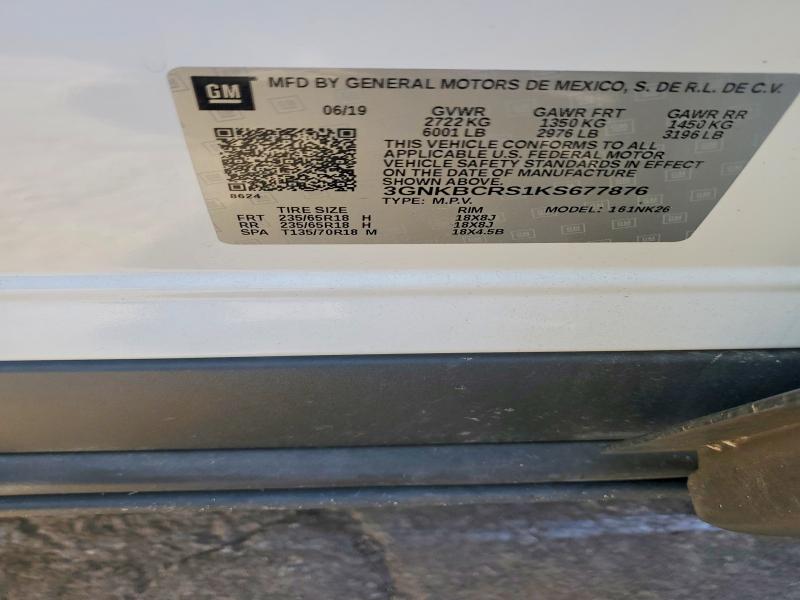 Photo 14 from auction – 2019 CHEVROLET BLAZER with VIN 3GNKBCRS1KS677876