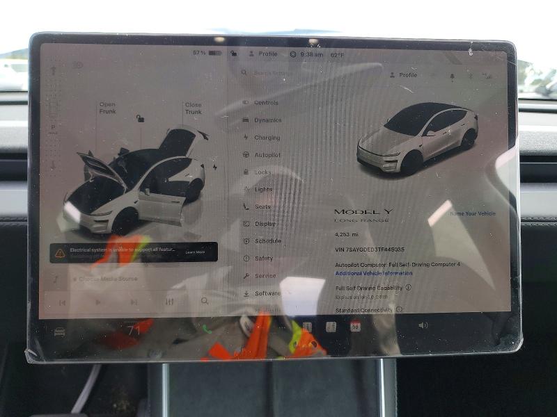 Photo 9 from auction – 2026 TESLA MODEL Y with VIN 7SAYGDED3TF445035