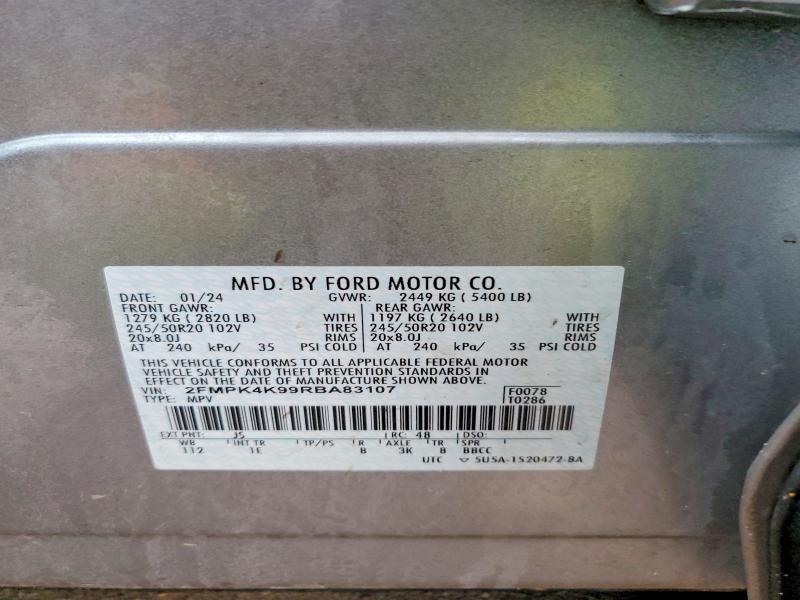 Photo 14 from auction – 2024 FORD EDGE TITAN with VIN 2FMPK4K99RBA83107