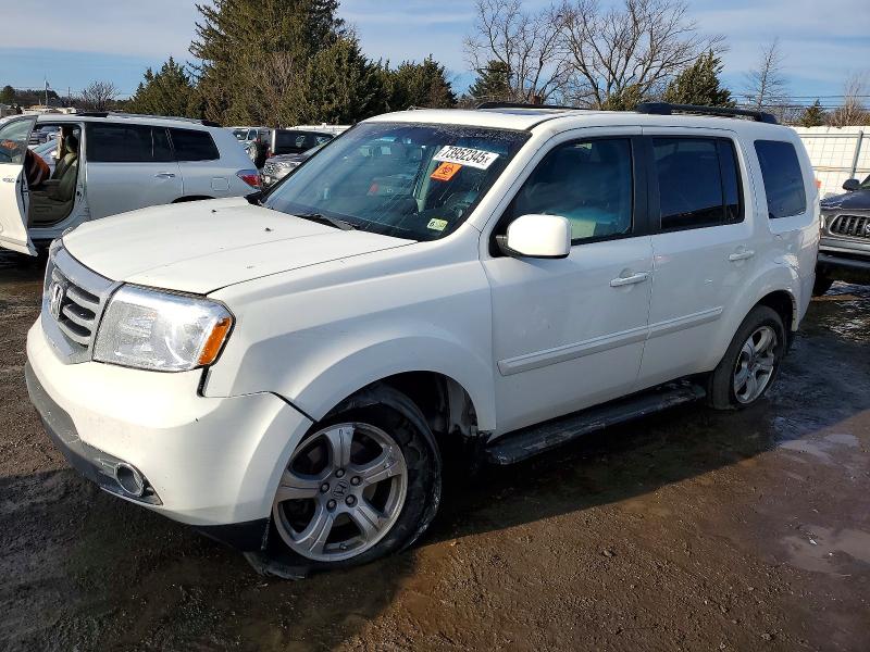HONDA PILOT EXL 2014 with VIN 5FNYF4H58EB032048 - Photo from auction