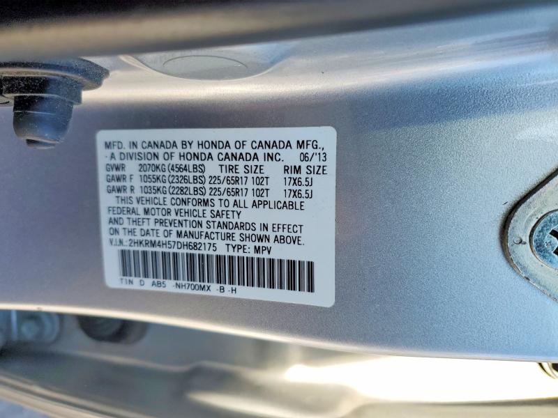 Photo 14 from auction – 2013 HONDA CR-V with VIN 2HKRM4H57DH682175