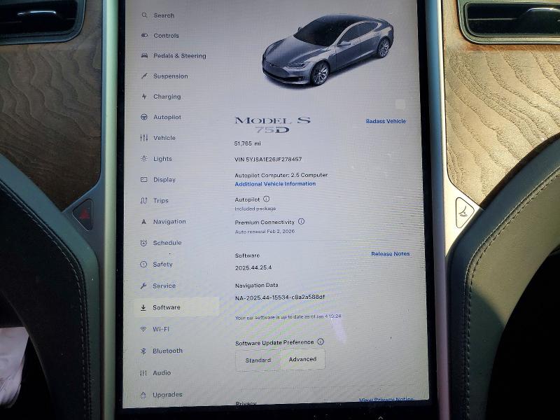 Photo 9 from auction – 2018 TESLA MODEL S with VIN 5YJSA1E26JF278457