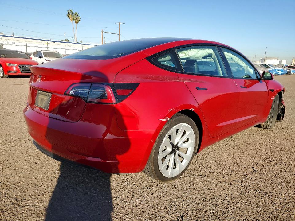 Photo 3 from auction – 2022 TESLA MODEL 3 with VIN 5YJ3E1EA2NF288344