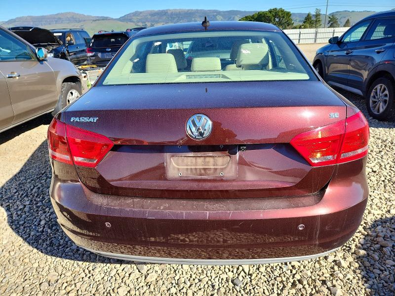 Photo 6 from auction – 2012 VOLKSWAGEN PASSAT SE with VIN 1VWBP7A36CC094858