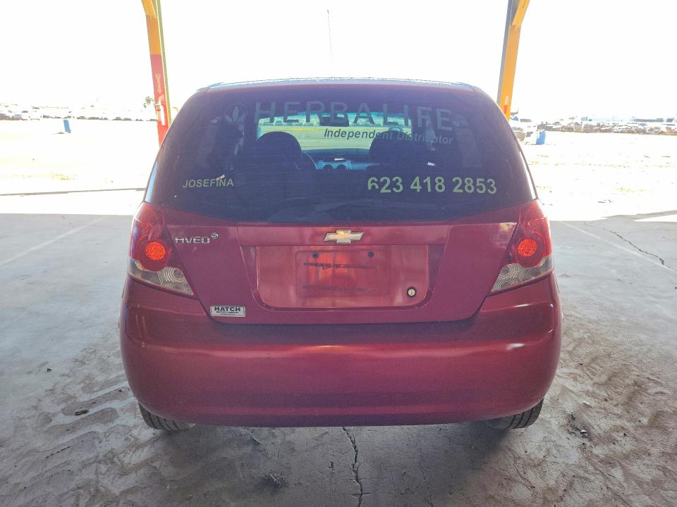 Photo 6 from auction – 2007 CHEVROLET AVEO BASE with VIN KL1TD66667B706007