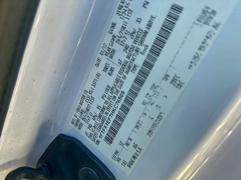 Photo 10 from auction – 2017 FORD F150 SUPER with VIN 1FTFX1EF7HKC76569